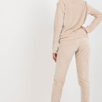 Women’s Velour Two-Piece Set with Long Sleeve Top Co-Ord Set - MimiStylez