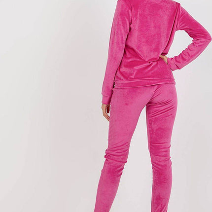 Women’s Velour Two-Piece Set with Long Sleeve Top Co-Ord Set - MimiStylez