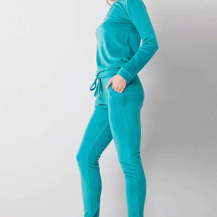 Women’s Velour Two-Piece Set with Long Sleeve Top Co-Ord Set - MimiStylez