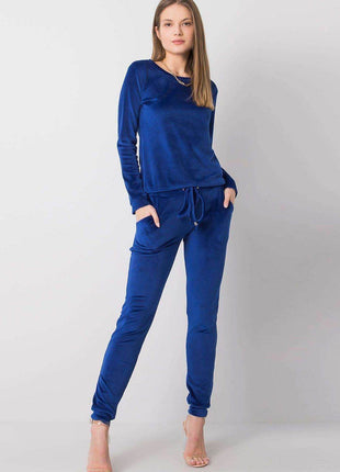 Women’s Velour Two-Piece Set with Long Sleeve Top Co-Ord Set - MimiStylez