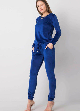 Women’s Velour Two-Piece Set with Long Sleeve Top Co-Ord Set - MimiStylez