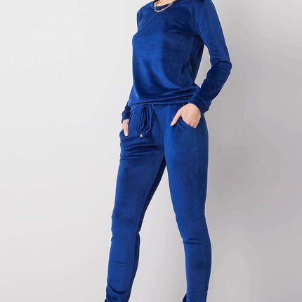 Women’s Velour Two-Piece Set with Long Sleeve Top Co-Ord Set - MimiStylez
