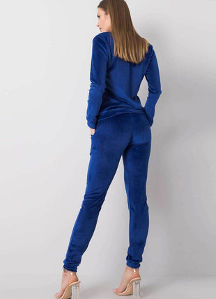 Women’s Velour Two-Piece Set with Long Sleeve Top Co-Ord Set - MimiStylez