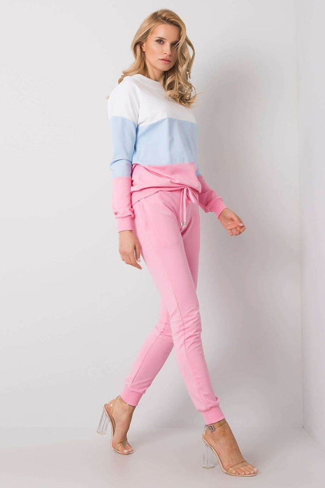Colorblock Sweatshirt Set with Pants Co-Ord Set - MimiStylez