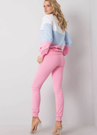 Colorblock Sweatshirt Set with Pants Co-Ord Set - MimiStylez