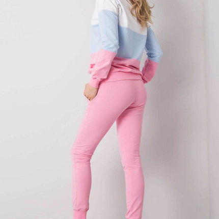 Colorblock Sweatshirt Set with Pants Co-Ord Set - MimiStylez