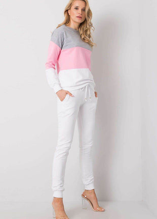 Colorblock Sweatshirt Set with Pants Co-Ord Set - MimiStylez