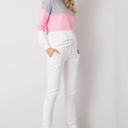 Colorblock Sweatshirt Set with Pants Co-Ord Set - MimiStylez