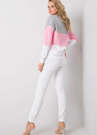 Colorblock Sweatshirt Set with Pants Co-Ord Set - MimiStylez