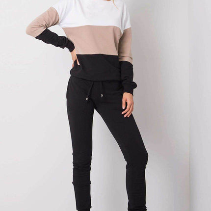 Colorblock Sweatshirt Set with Pants Co-Ord Set - MimiStylez