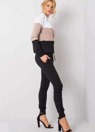 Colorblock Sweatshirt Set with Pants Co-Ord Set - MimiStylez