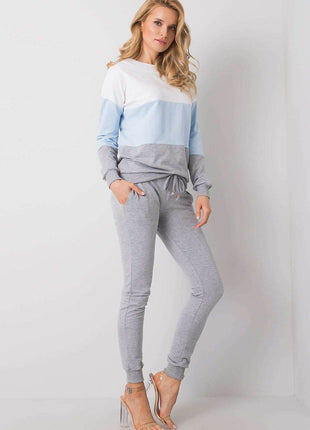 Colorblock Sweatshirt Set with Pants Co-Ord Set - MimiStylez