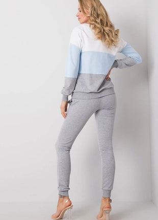 Colorblock Sweatshirt Set with Pants Co-Ord Set - MimiStylez