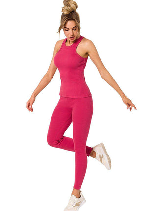 Ribbed Cotton Top with Deep Front & Back Cutouts - MimiStylez