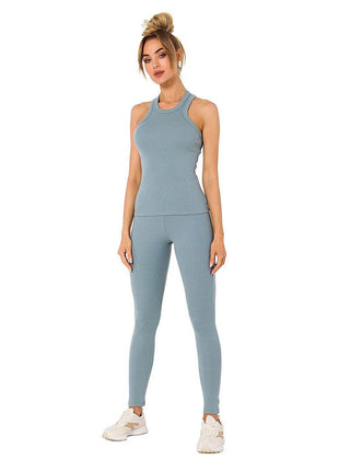 Ribbed Cotton Top with Deep Front & Back Cutouts - MimiStylez