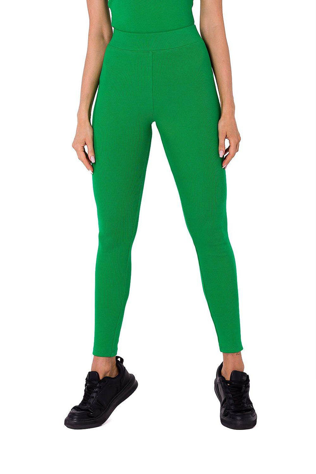 Ribbed Knit Cotton Leggings – Everyday Comfort and Style - MimiStylez