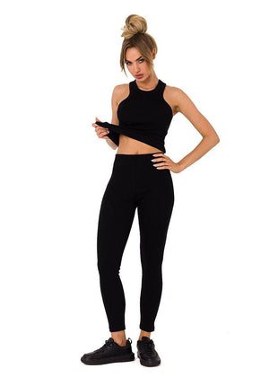 Ribbed Knit Cotton Leggings – Everyday Comfort and Style - MimiStylez