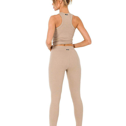 Ribbed Knit Cotton Leggings – Everyday Comfort and Style - MimiStylez