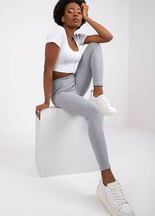 Women’s Ribbed Striped Leggings – Versatile Everyday & Sporty Style - MimiStylez