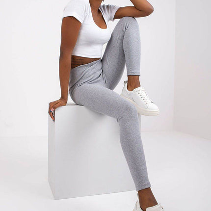 Women’s Ribbed Striped Leggings – Versatile Everyday & Sporty Style - MimiStylez