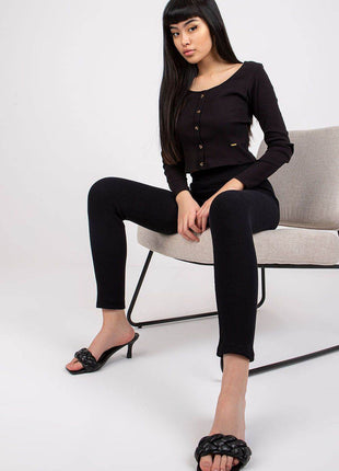 Women’s Ribbed Striped Leggings – Versatile Everyday & Sporty Style - MimiStylez