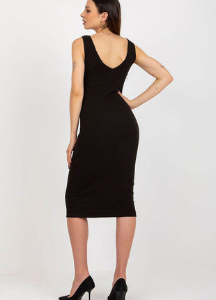 Two-Piece Cotton Set with Fitted Dress and Short Sleeve Blouse - MimiStylez