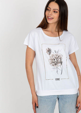 Printed Cotton T-Shirt with Classic Fit - MimiStylez