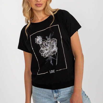 Printed Cotton T-Shirt with Classic Fit - MimiStylez