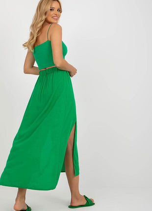 Flowy Asymmetrical Skirt with Comfortable Elastic Waist - MimiStylez