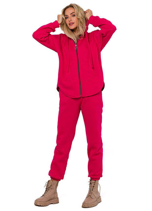 Knitted Cotton Jogger Sweatpants with Elastic Waistband and Side Pockets - MimiStylez