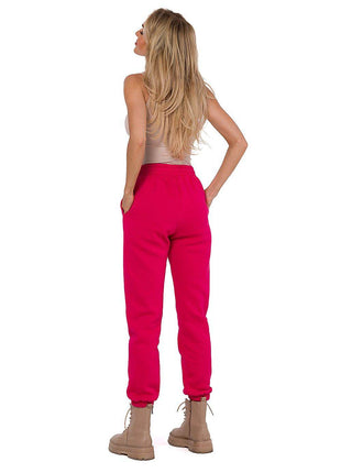 Knitted Cotton Jogger Sweatpants with Elastic Waistband and Side Pockets - MimiStylez