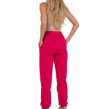 Knitted Cotton Jogger Sweatpants with Elastic Waistband and Side Pockets - MimiStylez