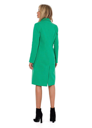 Classic Women’s Fleece Coat with Padded Collar & Button Closure – Fully Lined - MimiStylez