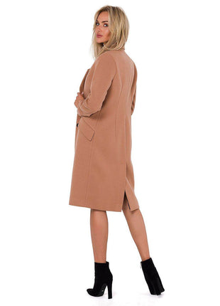 Classic Women’s Fleece Coat with Padded Collar & Button Closure – Fully Lined - MimiStylez