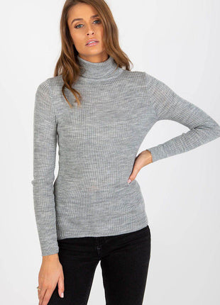 Classic Ribbed Knit Turtleneck – Long Sleeve & Casual Fit - MimiStylez