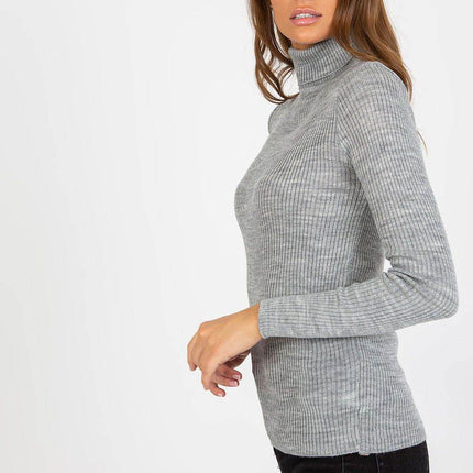 Classic Ribbed Knit Turtleneck – Long Sleeve & Casual Fit - MimiStylez