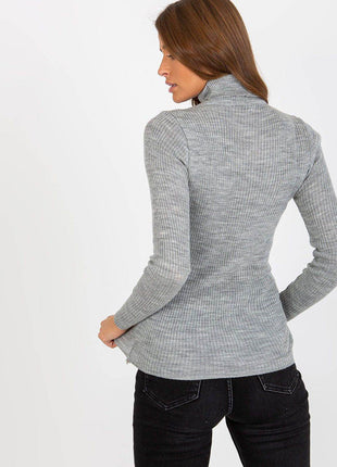 Classic Ribbed Knit Turtleneck – Long Sleeve & Casual Fit - MimiStylez