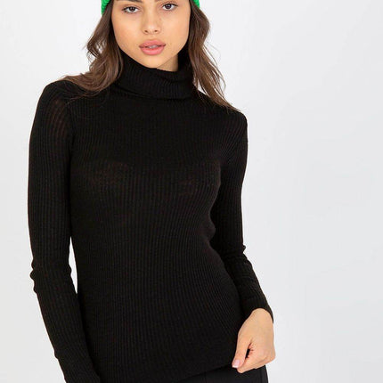 Classic Ribbed Knit Turtleneck – Long Sleeve & Casual Fit - MimiStylez