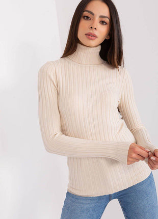 Ribbed Viscose Turtleneck Sweater - MimiStylez
