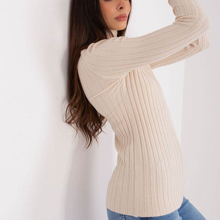 Ribbed Viscose Turtleneck Sweater - MimiStylez