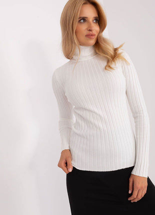 Ribbed Viscose Turtleneck Sweater - MimiStylez