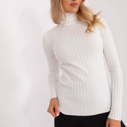 Ribbed Viscose Turtleneck Sweater - MimiStylez