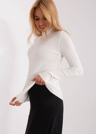 Ribbed Viscose Turtleneck Sweater - MimiStylez
