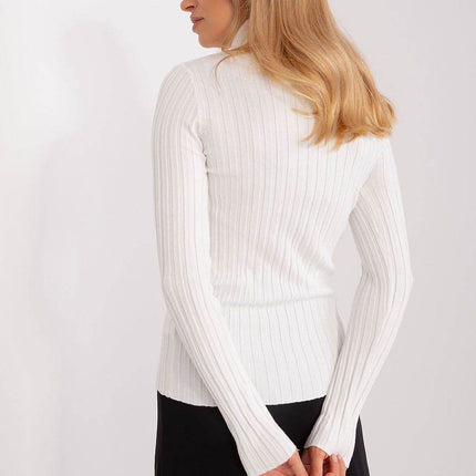 Ribbed Viscose Turtleneck Sweater - MimiStylez