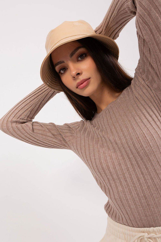 Classic Ribbed Knit Sweater – Long Sleeves & Round Neckline - MimiStylez