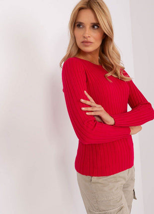 Classic Ribbed Knit Sweater – Long Sleeves & Round Neckline - MimiStylez