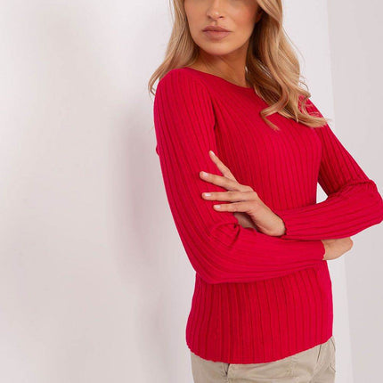 Classic Ribbed Knit Sweater – Long Sleeves & Round Neckline - MimiStylez