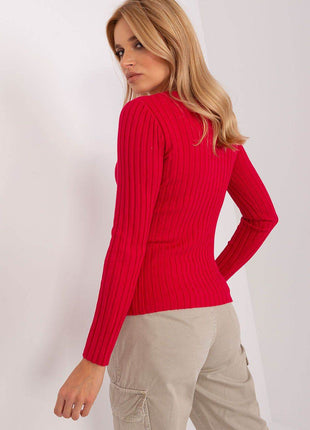 Classic Ribbed Knit Sweater – Long Sleeves & Round Neckline - MimiStylez