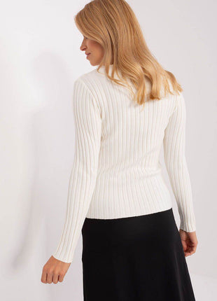 Classic Ribbed Knit Sweater – Long Sleeves & Round Neckline - MimiStylez