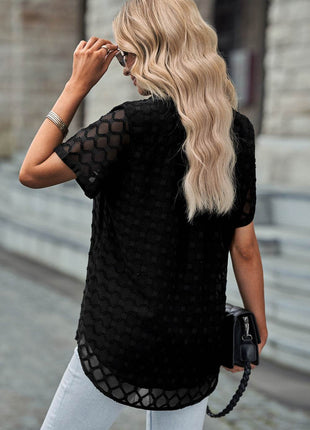 Button Up Short Sleeve Shirt - MimiStylez